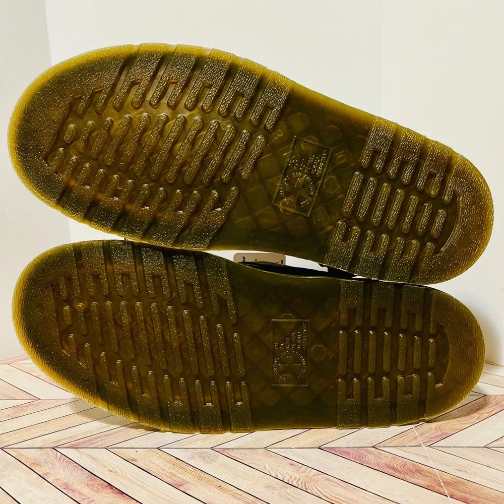 Dr Martens Jorge II Tumbled Nubuck Muted Olive Leather M 10 W 11 Slingback Mules